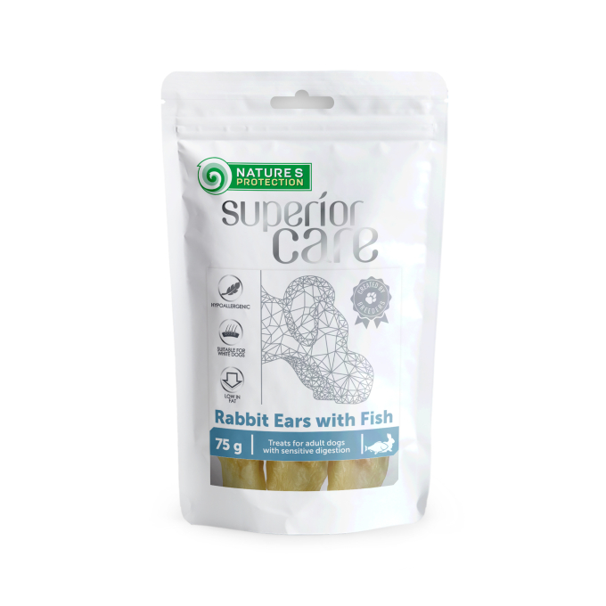 snacks for dogs rabbit ears with fish